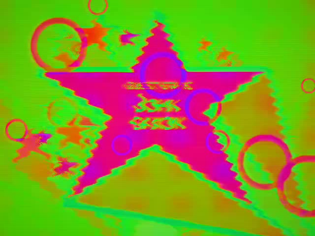 Sortie Sandin FX : image vidéo repliée en mandala psychédélique aux couleurs saturées